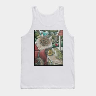 The Frog Princess Cat - Black Outlined Version Tank Top